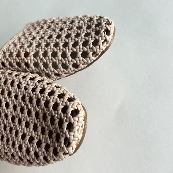 ASOS Shoes Cream Patent Leather Weaving Mules size 6 - Picture 10 of 13